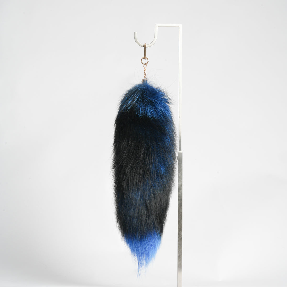 Keychain Fluffy Fox Fur Tail: Handmade Handbag Accessory (15 inch)