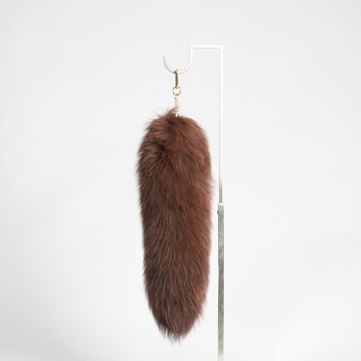 Fox Fur Tail Keychain: 15 inch Tassel Fluffy Backpack Accessory