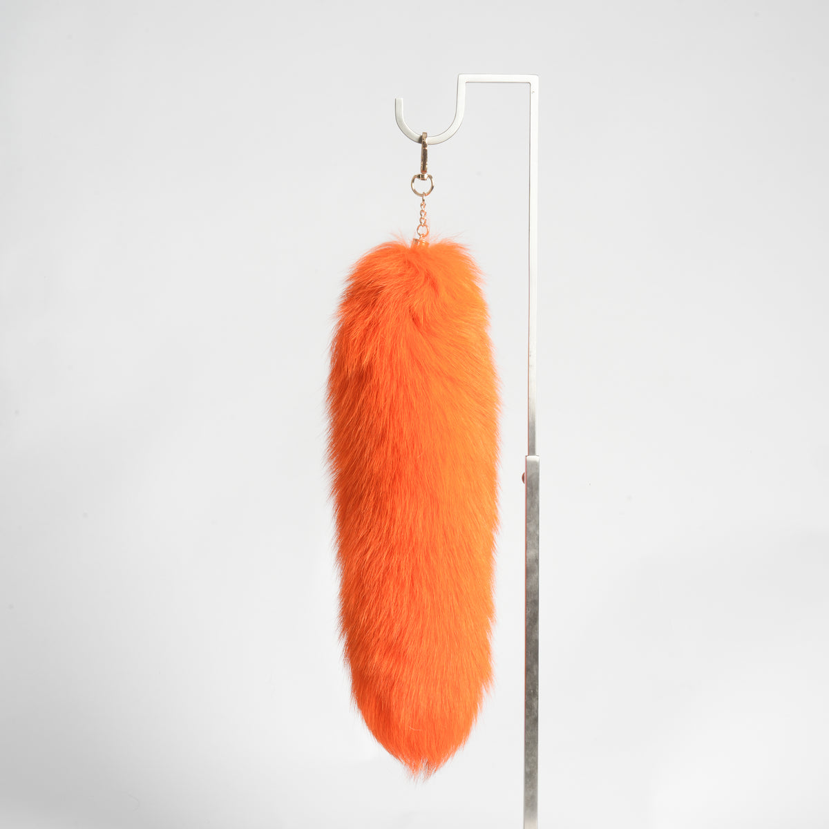 Fluffy Fox Fur Tail Keychain: Handmade Handbag 15inch Accessory