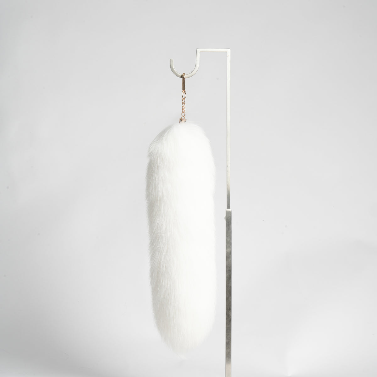 Fluffy Fox Fur Tail Keychain: 15 inch Handmade Handbag Accessory